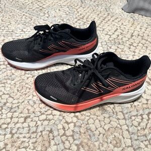 Salomon Aero Blaze Women’s Running Shoe Sneaker Black and Pink